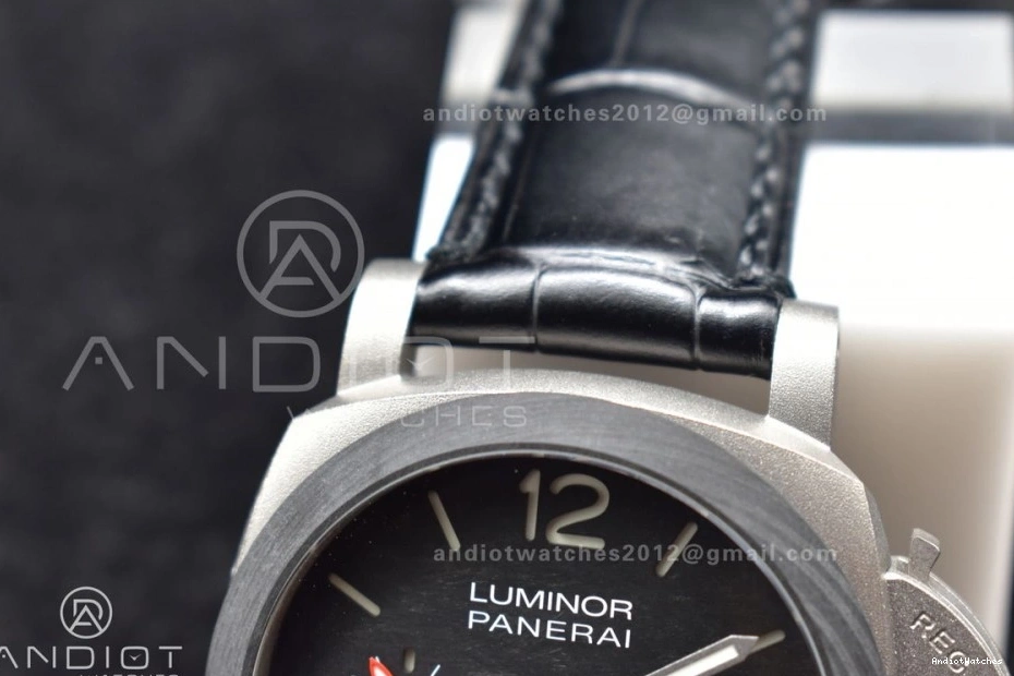 1:1 Dial UrbanStyle PAM1096 Super Best Luminor Titanium W Clone VSF P.9011 on Strap 986 GMT Edition 42mm Black Black Leather 0514
